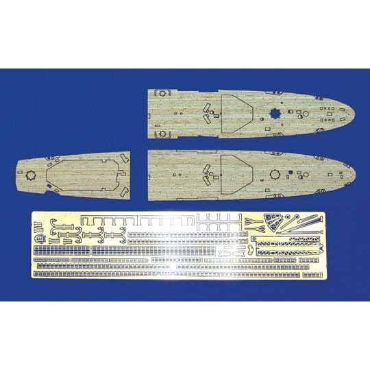 1/700 I.J.N. KATORI CLASS WOODEN DECK SHEET & PHOTO ETCHED PARTS SET