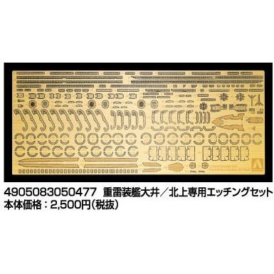 1/700 LIGHT CRUISER OOI /KITAKAMI PHOTO ETCHED PARTS SET