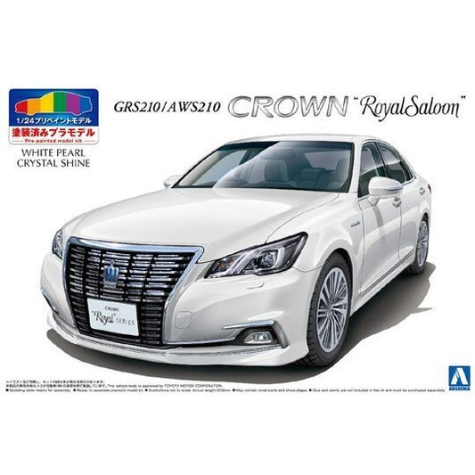 1/24 TOYOTA GRS210/AWS210 CROWN HYBRID ROYALSALOON-G 2015 (White Pearl Crystal Shine)