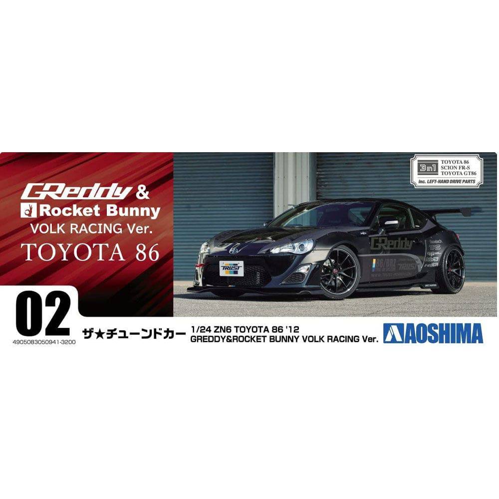 1/24 ZN6 TOYOTA 86 12 GREDDYandROCKET BUNNY VOLK RACING Ver. TOYOTA