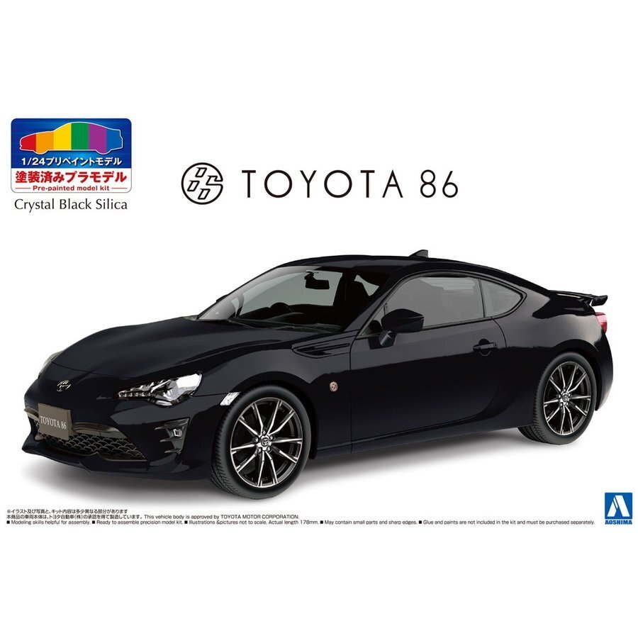 1/24 TOYOTA ZN6 TOYOTA86 '16 (Crystal Black Silica)