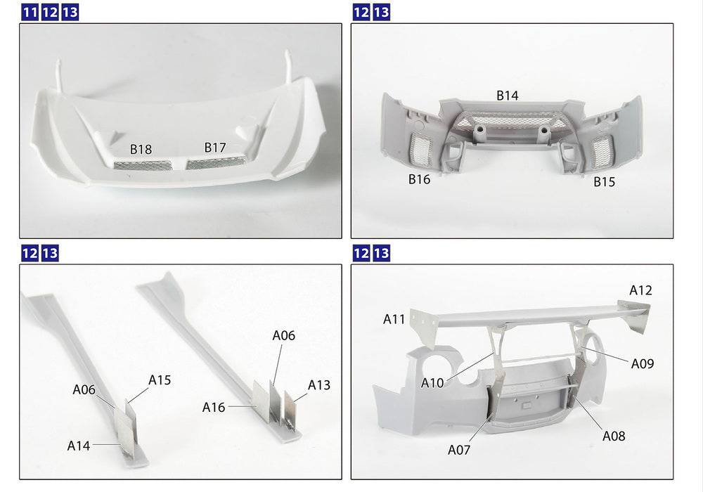 1/24 LB WORKS R35 GT-R DETAIL UP PARTS