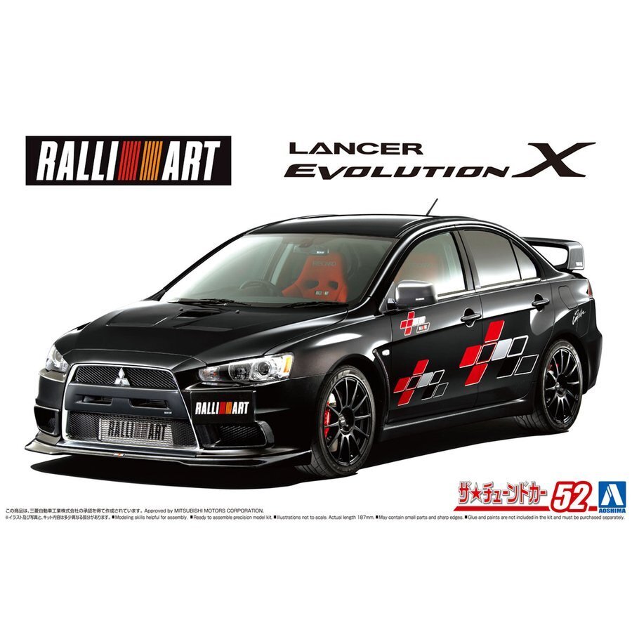 1/24 RALLIART CZ4A LANCER EVOLUTION X 07 MITSUBISHI