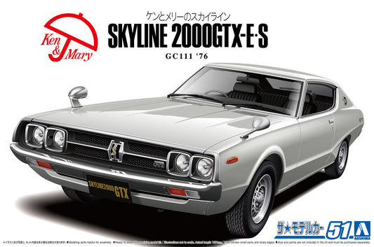 1/24 NISSAN GC111 SKYLINE HT2000GTX-E S 76