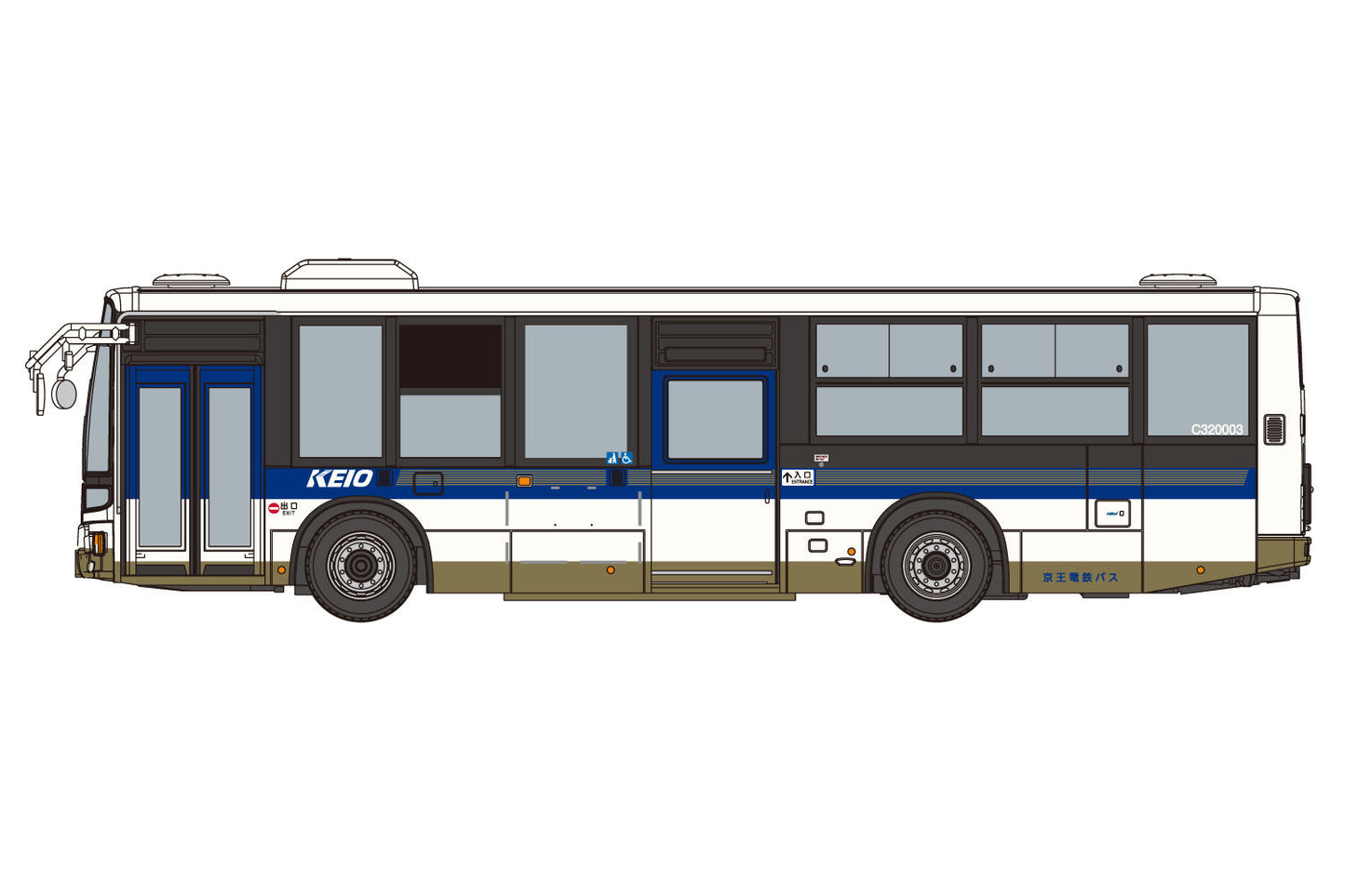 1/80 The Mitsubishi Fuso Aero Star MP38 (Keio Dentetsu Bus)