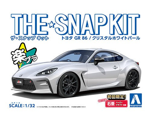 1/32 SNAP TOYOTA GR 86 (Crystal White Pearl)