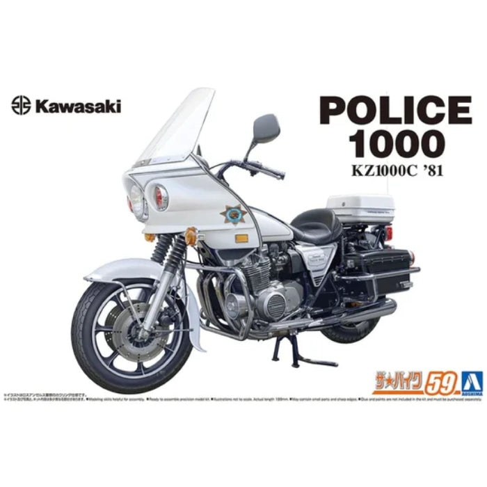 A006480 1/12 Kawasaki KZ1000P POLICE1000 82