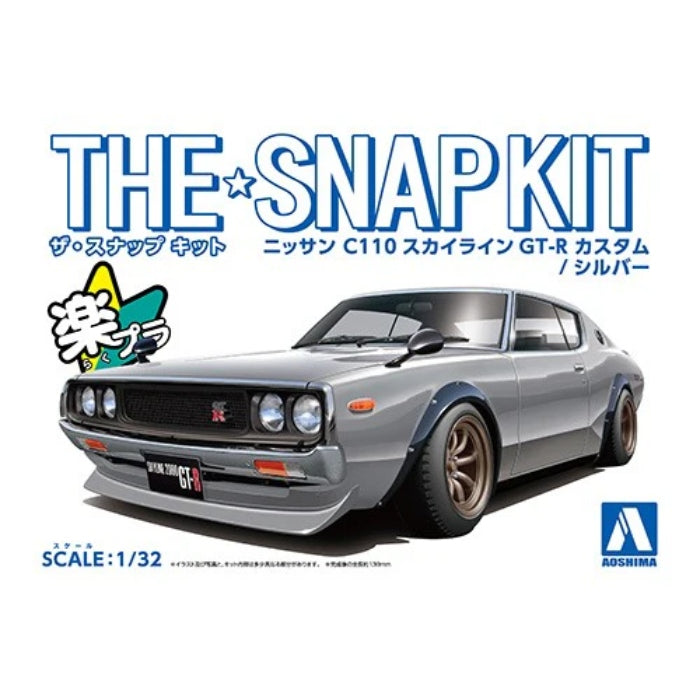 1/32 Snap Nissan C110 Skyline GT-R Custom (Silver)