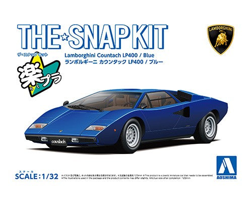 1/32 Snap Lamborghini Countach LP400 (Blue)