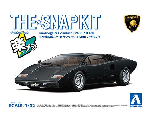 1/32 Snap Lamborghini Countach LP400 (Black)