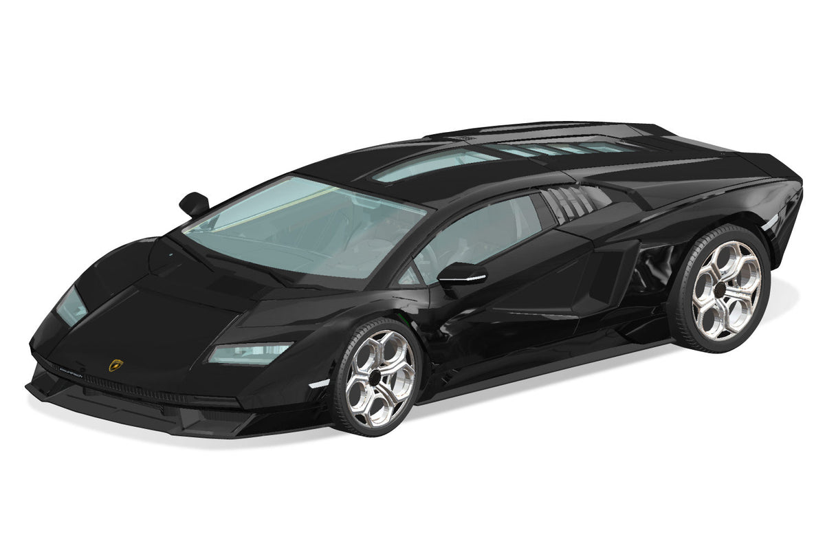 [Duplicate. Please use SKU: A006542] 1/32 Snap Lamborghini Countach LPI 800-4 (Black)