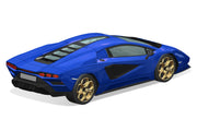 [Duplicate. Please use SKU: A006544] 1/32 Snap Lamborghini Countach LPI 800-4 (Metallic Blue)