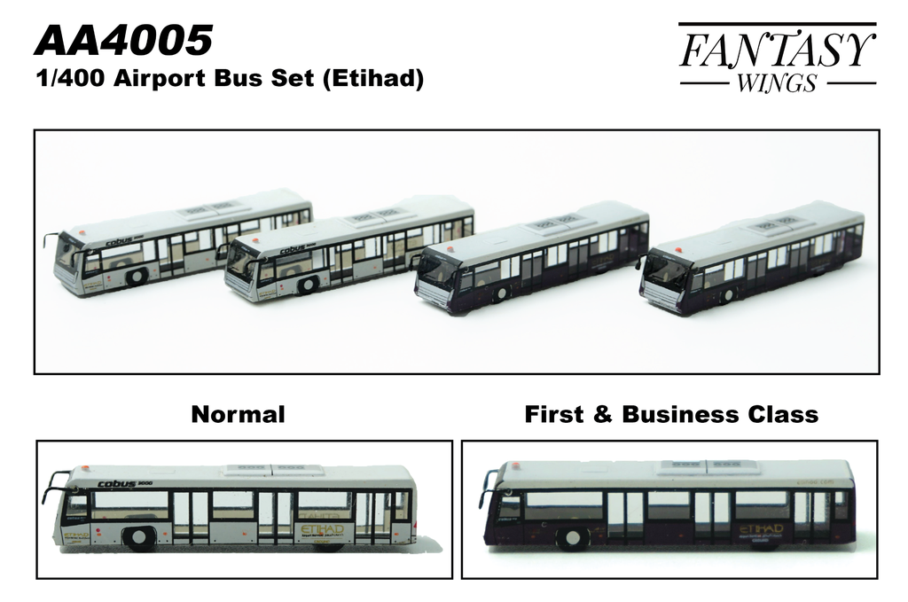 1/400 AIRPORT BUS ETIHAD 4PCS PER BOX