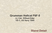 1/72 Lt.Cdr.Willard E. Eder. VS-1.US Navy 1945 Grumman Hellcat F6F-5