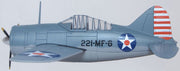 1/72 Brewster Buffalo VMF-221 US Marine Corps MCAS Ewa Hawaii