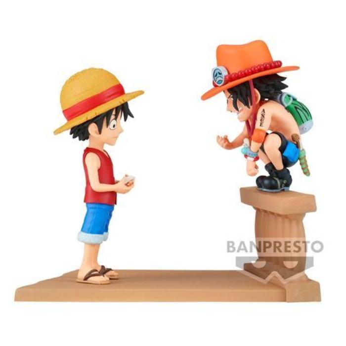 One Piece World Collectable Figure Log Stories-Monkey.D.Luffy & Portgas.D.Ace-