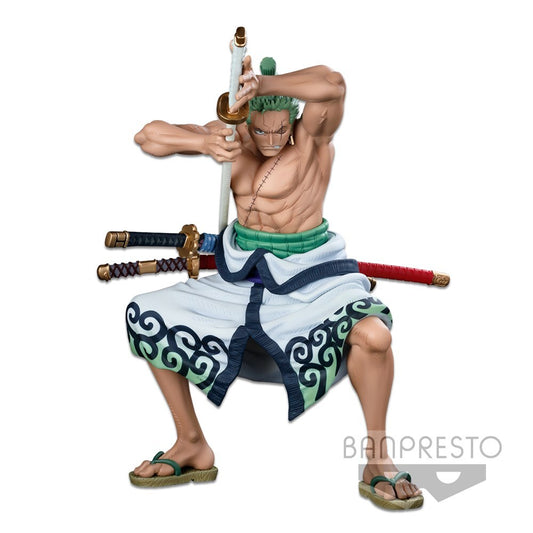 ONE PIECE BANPRESTO WORLD FIGURE COLOSSEUM 3 SUPER MASTER STARS PIECE THE RORONOA ZORO [THE  BRUSH]