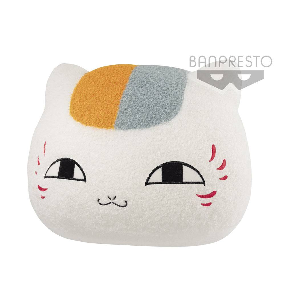 NATSUMES BOOK OF FRIENDS SUPER BIG FACE SHAPED PLUSH  NYANKO-SENSEI