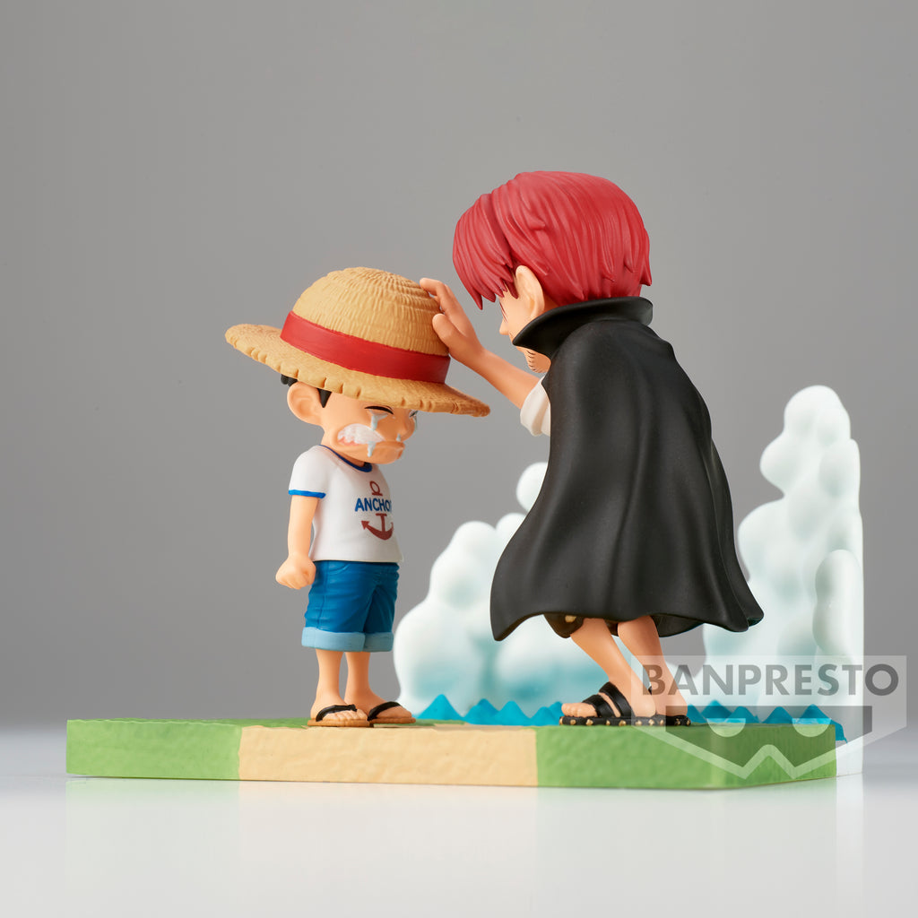 One Piece World Collectable Figure Log Stories Monkey.D.Luffy & Shanks