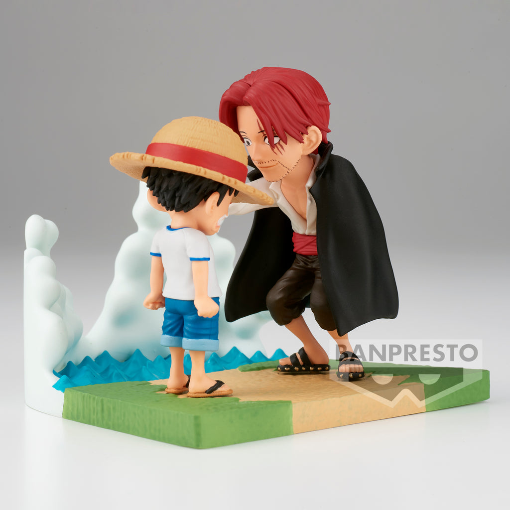 One Piece World Collectable Figure Log Stories Monkey.D.Luffy & Shanks