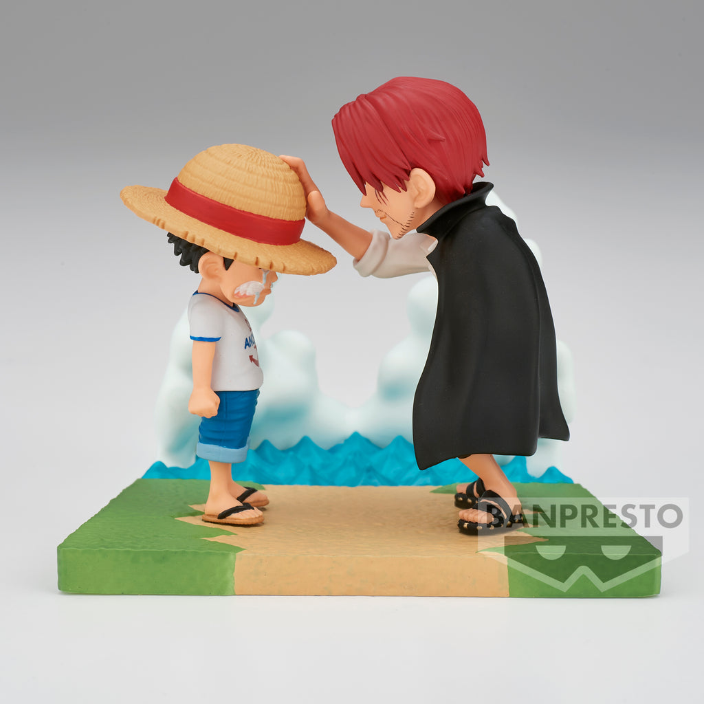 One Piece World Collectable Figure Log Stories Monkey.D.Luffy & Shanks