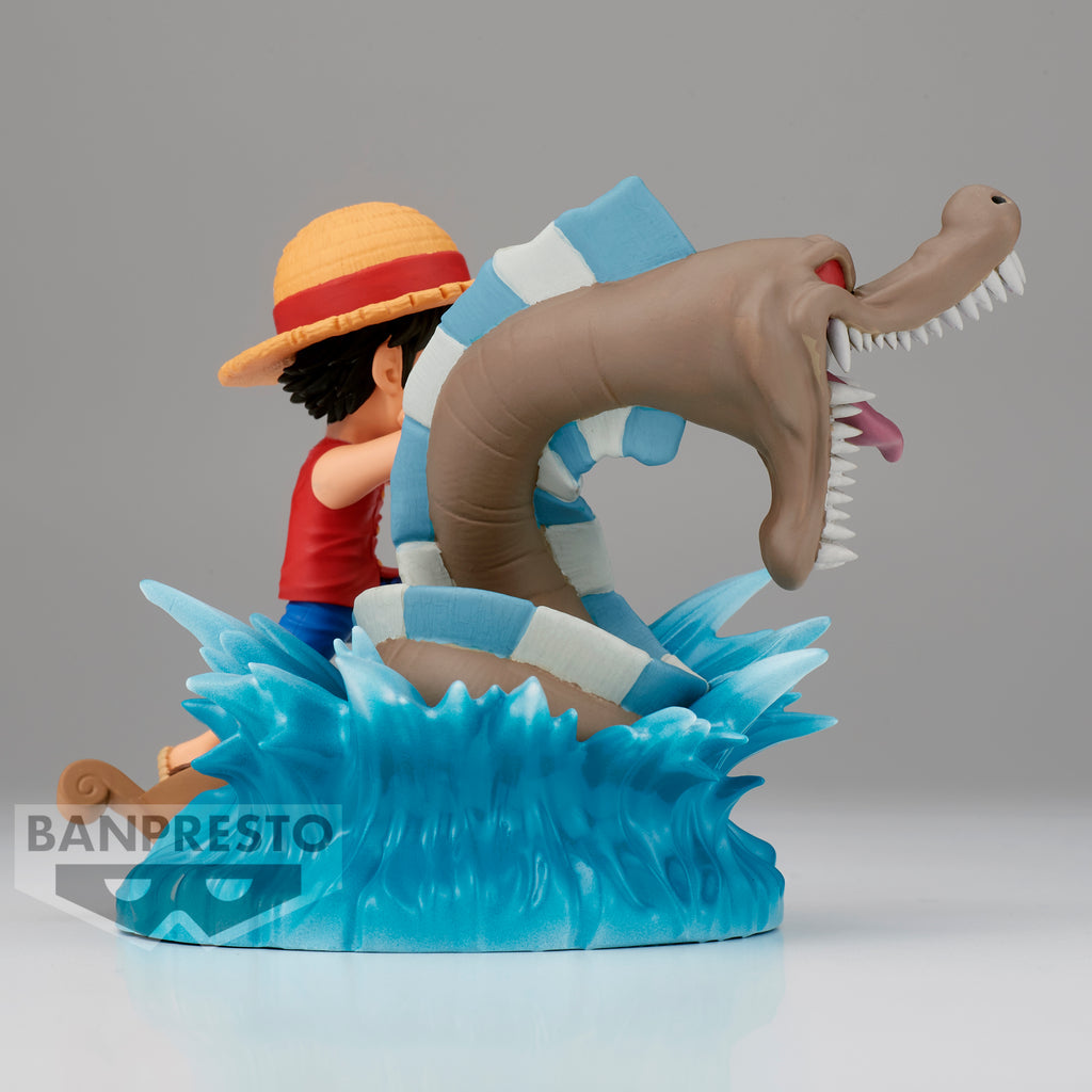 One Piece World Collectable Figure Log Stories Monkey.D.Luffy vs Local Sea Monster