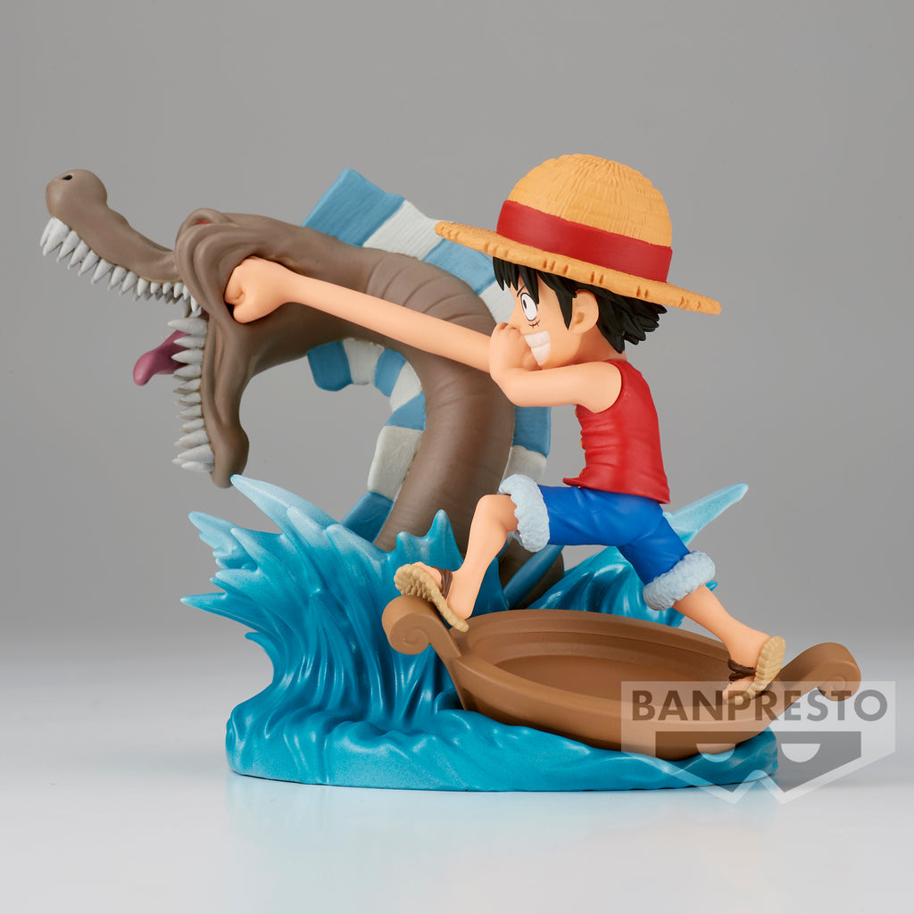 One Piece World Collectable Figure Log Stories Monkey.D.Luffy vs Local Sea Monster