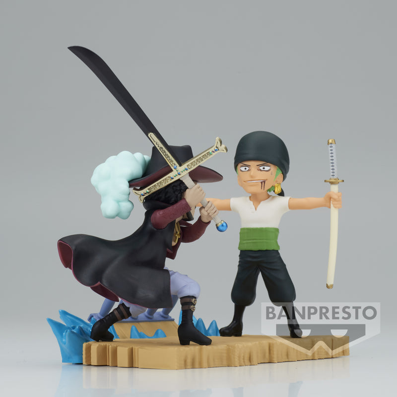 One Piece World Collectable Figure Log Stories-Roronoa Zoro vs Dracule.Mihawk