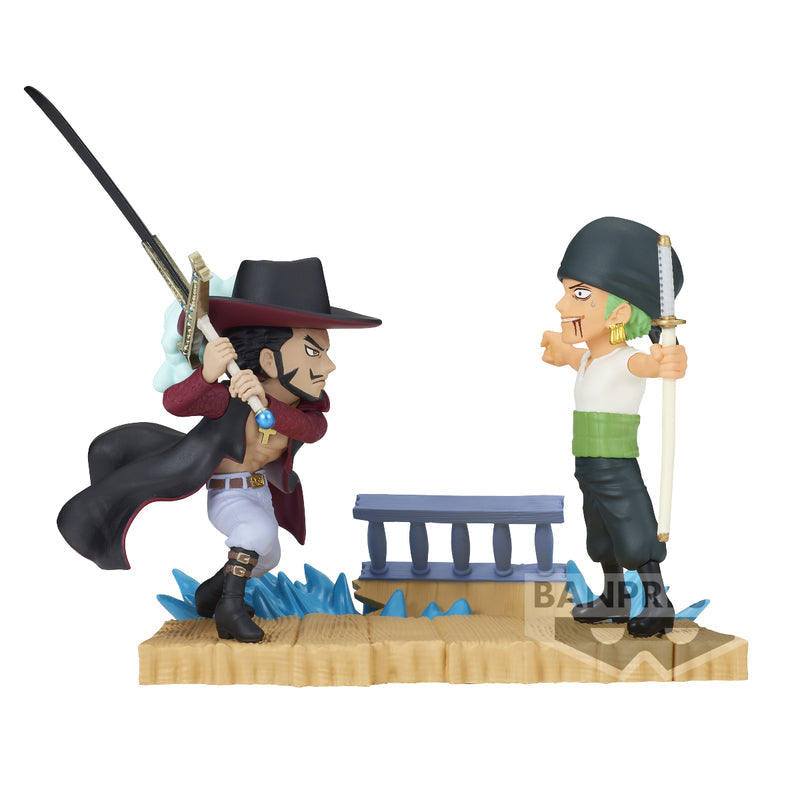 One Piece World Collectable Figure Log Stories-Roronoa Zoro vs Dracule.Mihawk