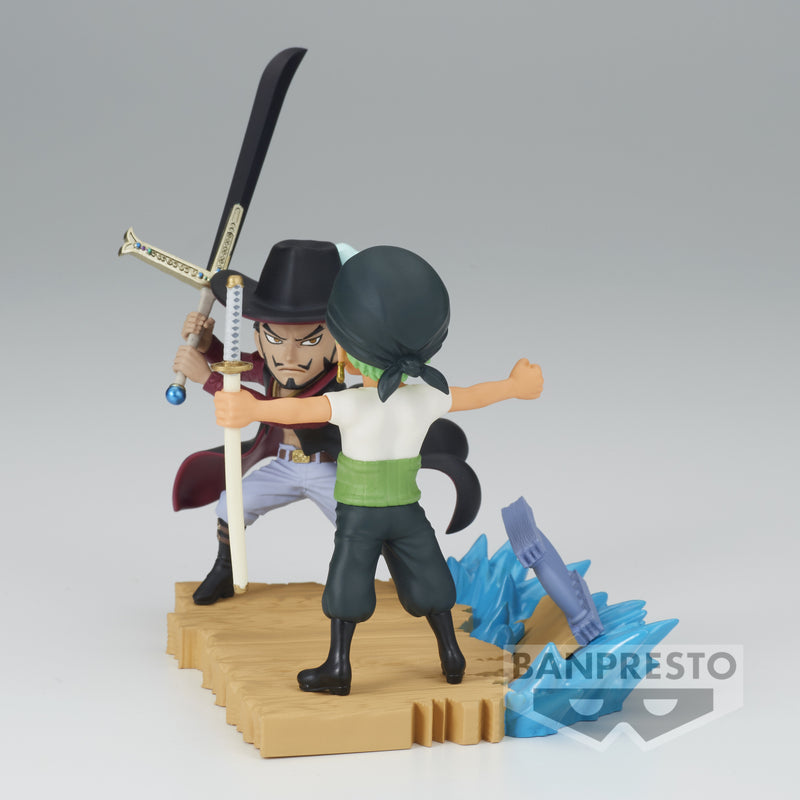 One Piece World Collectable Figure Log Stories-Roronoa Zoro vs Dracule.Mihawk