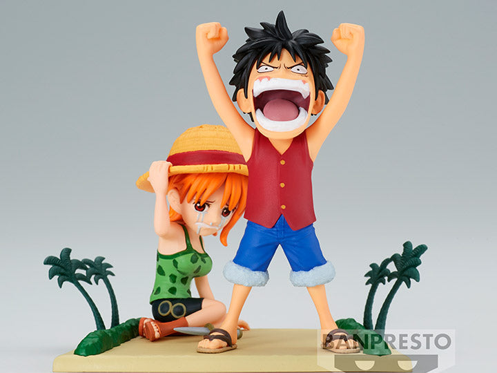 One Piece World Collectable Figure Log Stories-Monkey.D.Luffy & Nami-