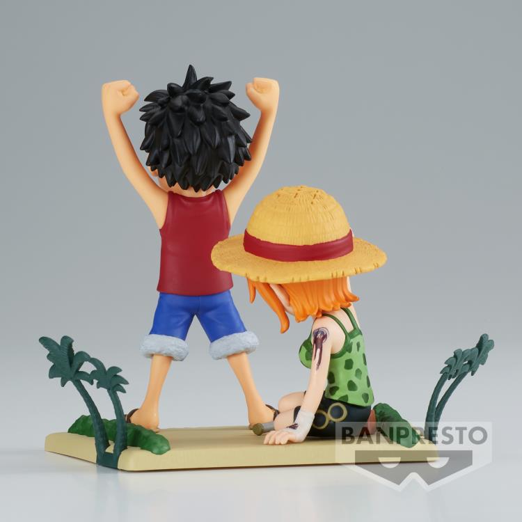 One Piece World Collectable Figure Log Stories-Monkey.D.Luffy & Nami-