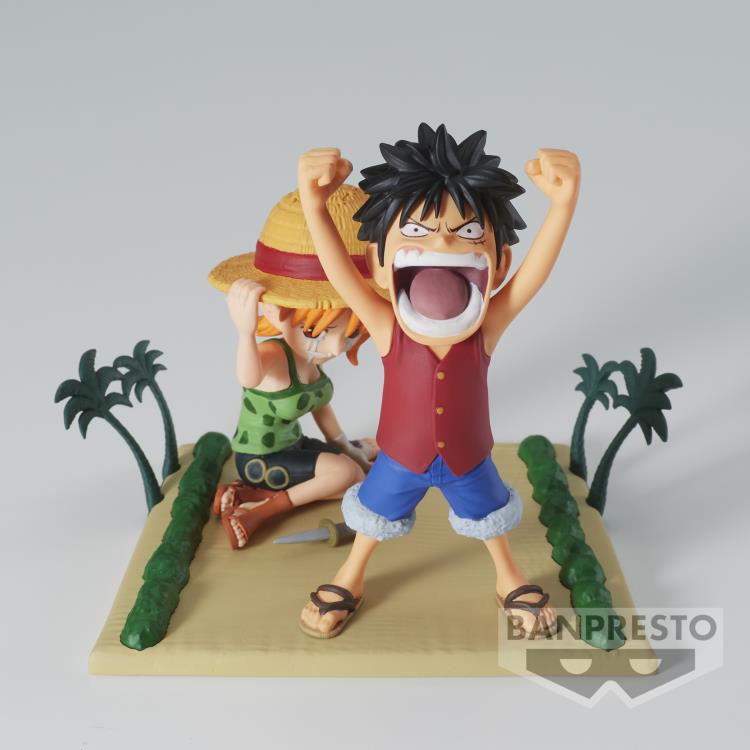 One Piece World Collectable Figure Log Stories-Monkey.D.Luffy & Nami-