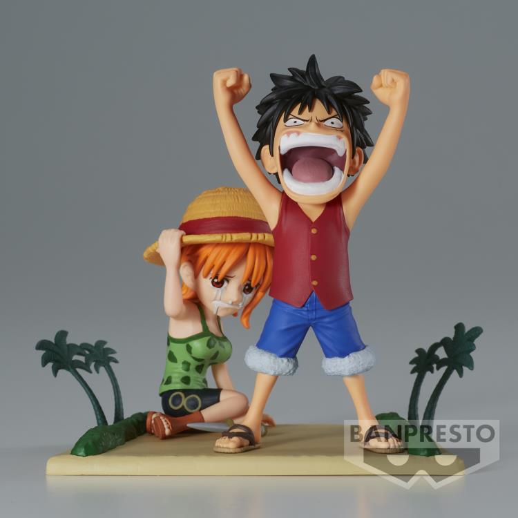 One Piece World Collectable Figure Log Stories-Monkey.D.Luffy & Nami-