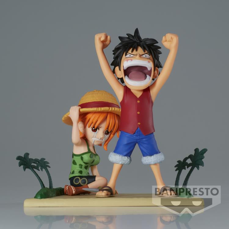 One Piece World Collectable Figure Log Stories-Monkey.D.Luffy & Nami-