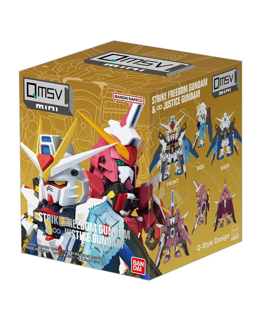QMSV Mini Strike Freedom Gundam & Justice Gundam