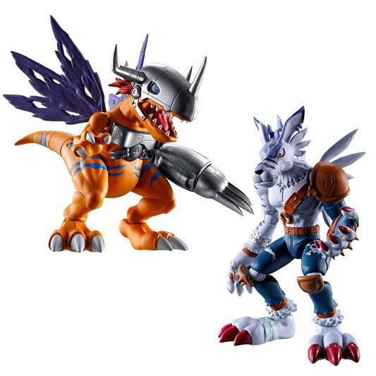 SHODO DIGIMON METALGREYMON & WARGARURUMON W/O GUM