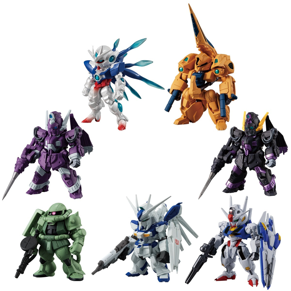 FW GUNDAM CONVERGE 10TH ANNIVERSARY MEMORIAL SELECTION 03 SET W/O GUM