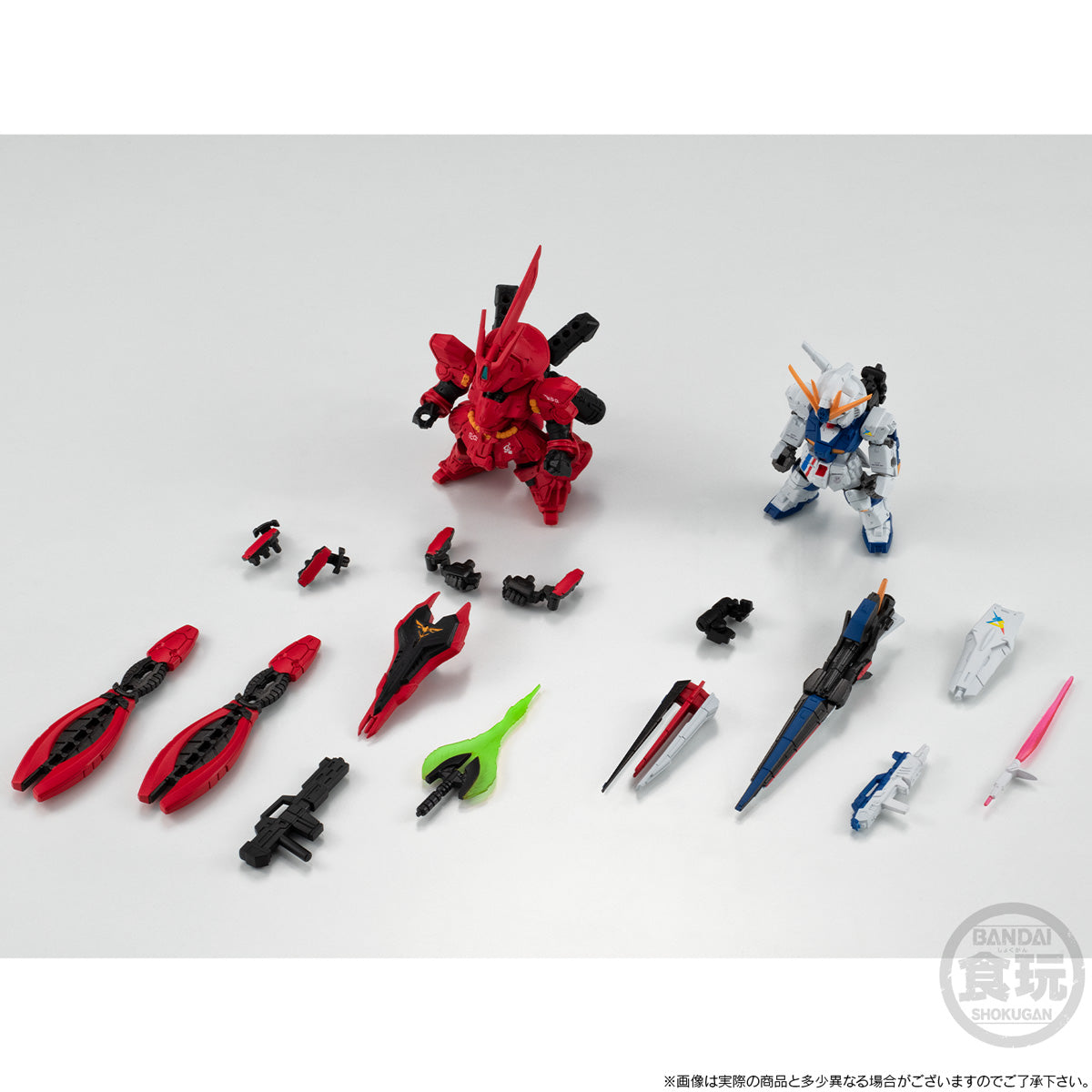 FW Gundam Converge Core RX-93FF N Gundam & MSN-04FF Sazabi Set without Gum