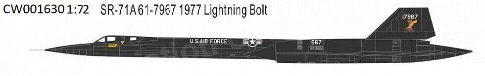 1/72 SR-71A Blackbird U.S.A.F 9th SRW61-7967 1977