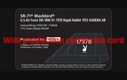 1/72 SR71 BLACKBIRD 617978 RAPID RABBIT 1972