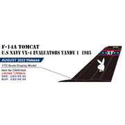 1/72 F14A TOMCAT U.S NAVY VX4 Evaluators Vandy 1 1985