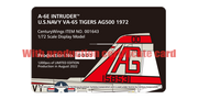 1/72 A6E INTRUDER U.S NAVY VA65 TIGERS AG500 1972