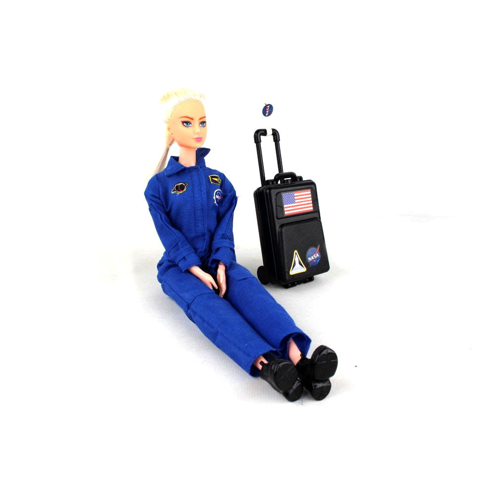 Astronaut Doll Female In Blue Suit