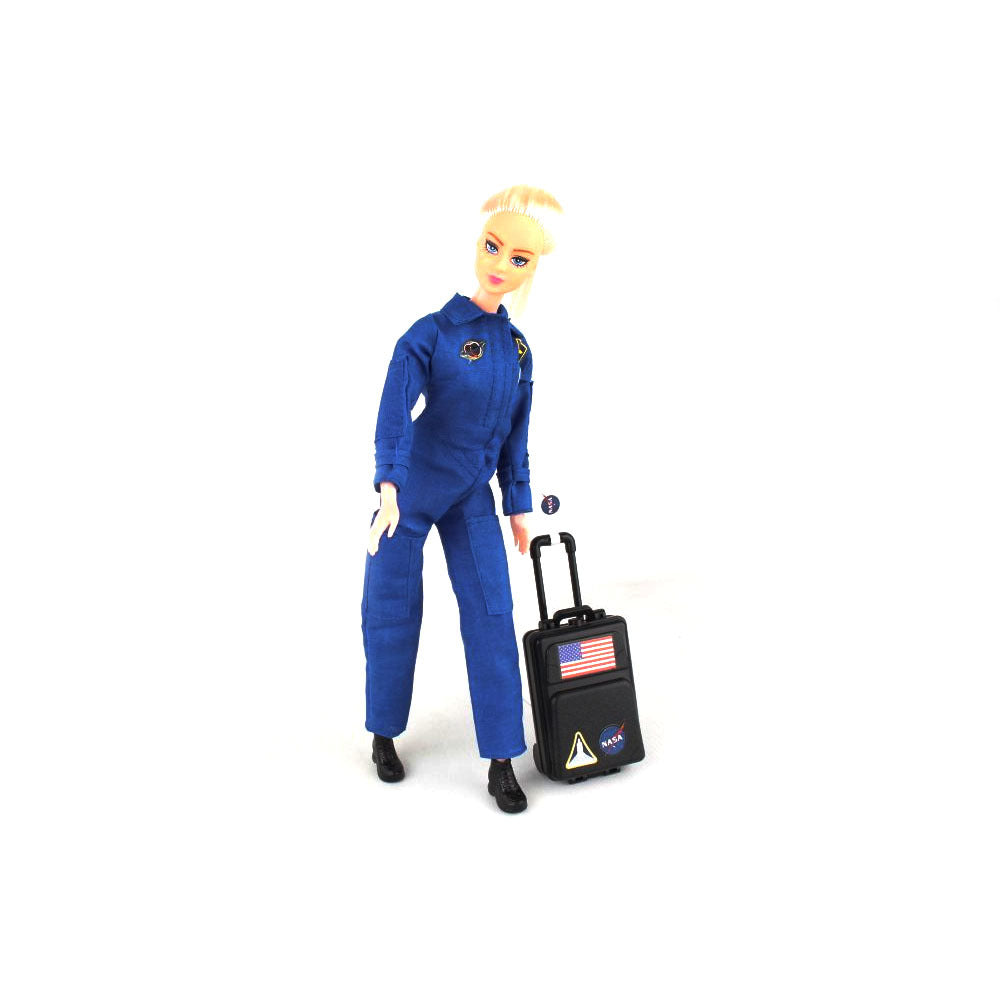 Astronaut Doll Female In Blue Suit