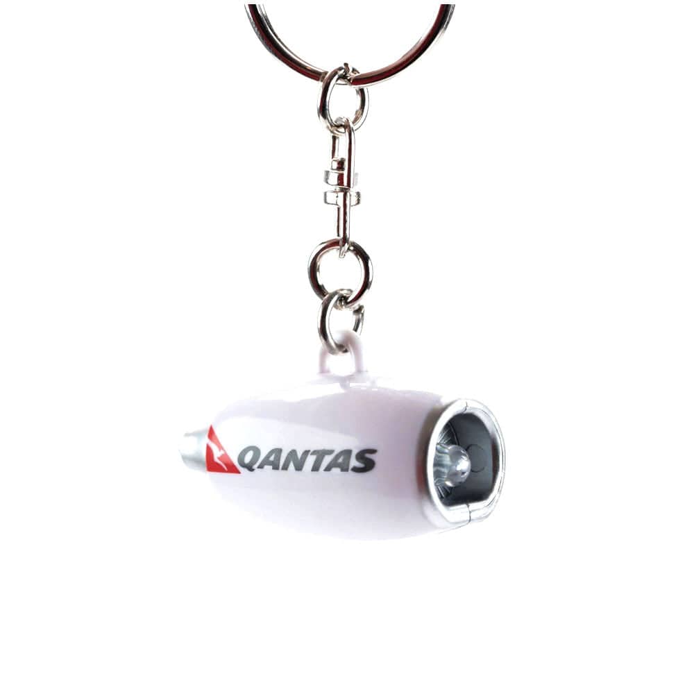 QANTAS Engine Travel Keychain with Light