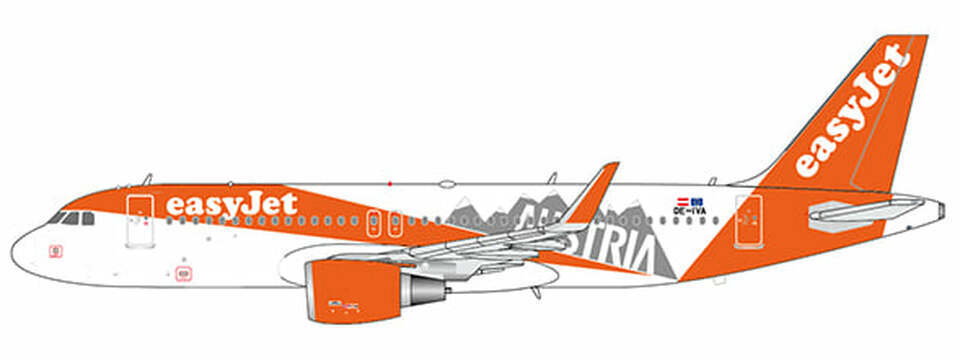 1/400 EASYJET EUROPE A320-200S  - AUSTRIA -  OE-IVA