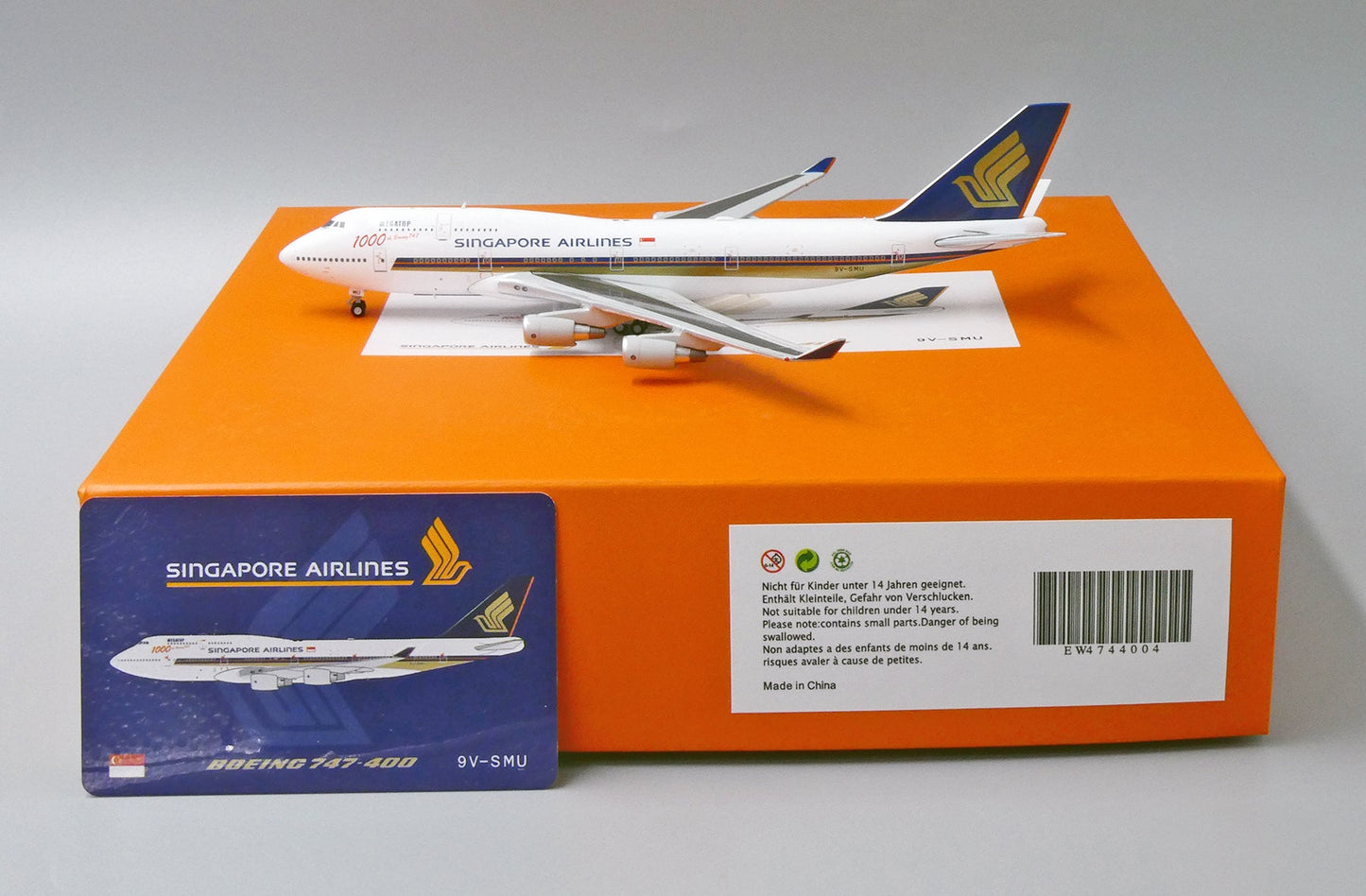 1/400 Singapore Airlines Boeing 747-400 9V-SMU  - 1000th Boeing 747 -