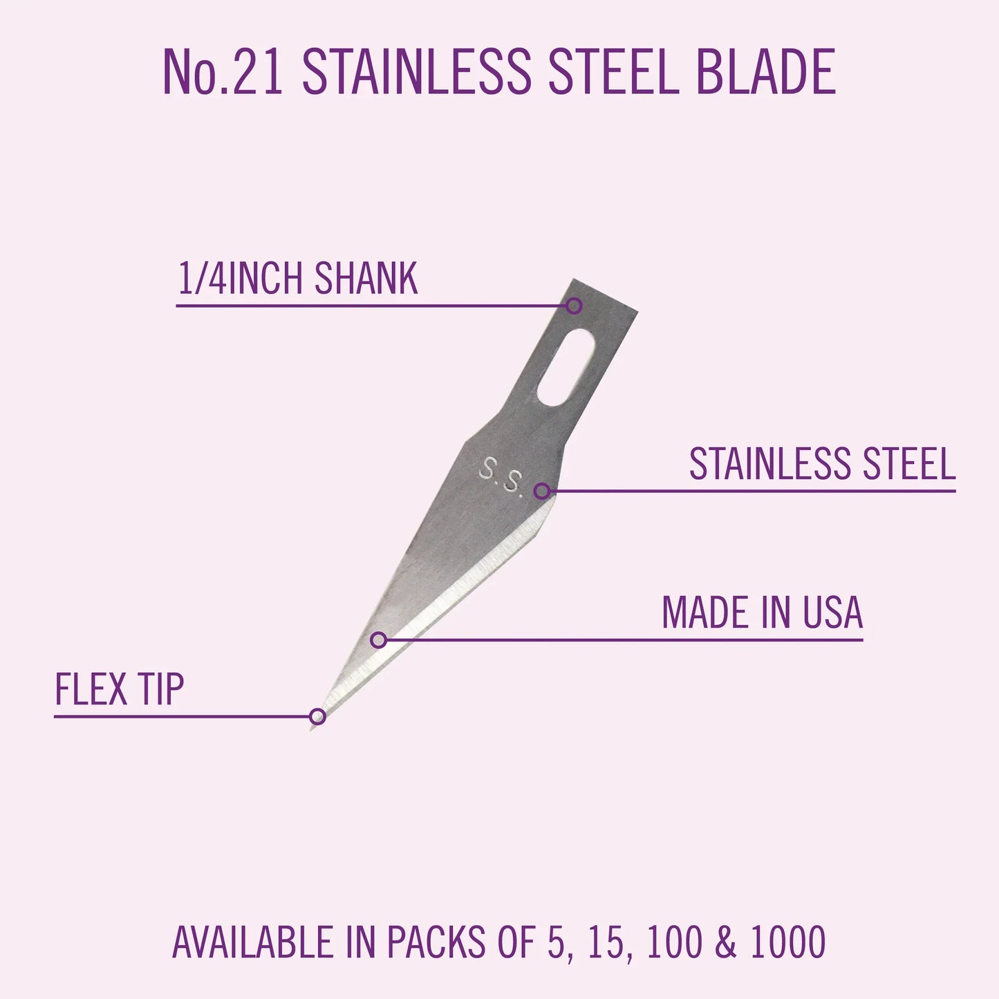 11 Stainless Steel Blade - 5 pcs.