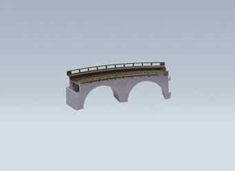 HO Top Sect Stone Viaduct Curved